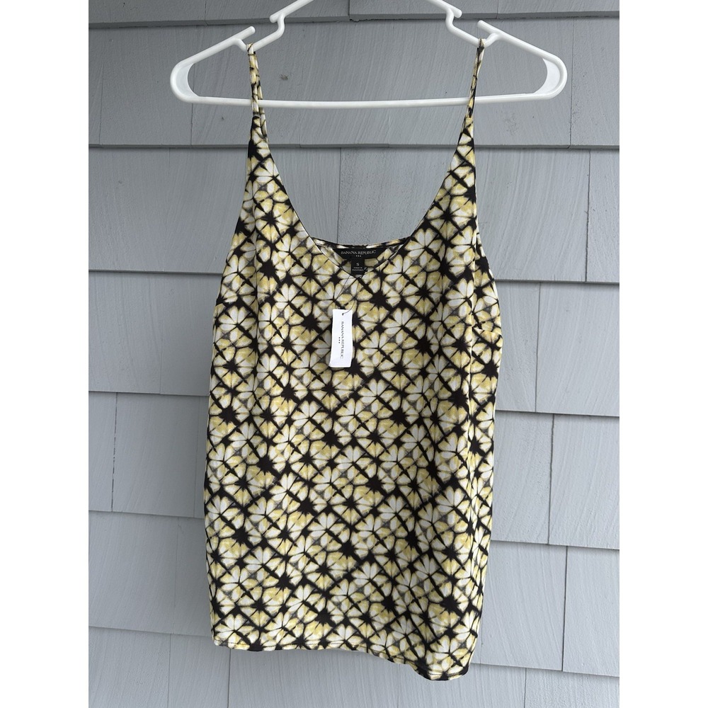 Banana Republic Factory NWT Printed Cami Tank Top Size S‎ Lined